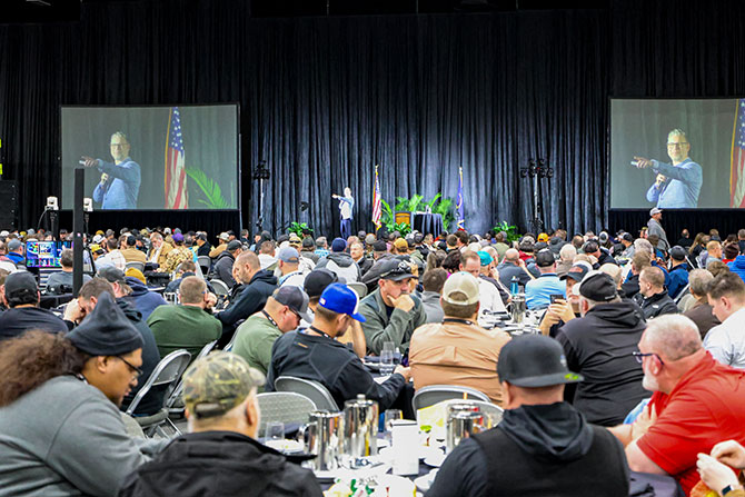 Large crowd gathered at conference