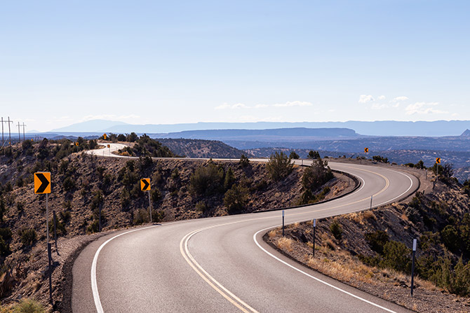 Windy Utah road